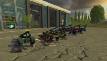 Пак плугов ПЛН для Farming Simulator 2015