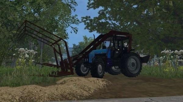 Мод MTZ 1221 Стогомет для Farming Simulator 2015