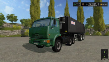 Мод грузовик Камаз 65115 1.0 для Farming Simulator 2015
