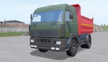Мод грузовик МАЗ 555035 4X4 V3.0 для Farming Simulator 2015